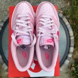 Nike | Shoes | New Nike Dunk Low Gs Triple Pink | Poshmark